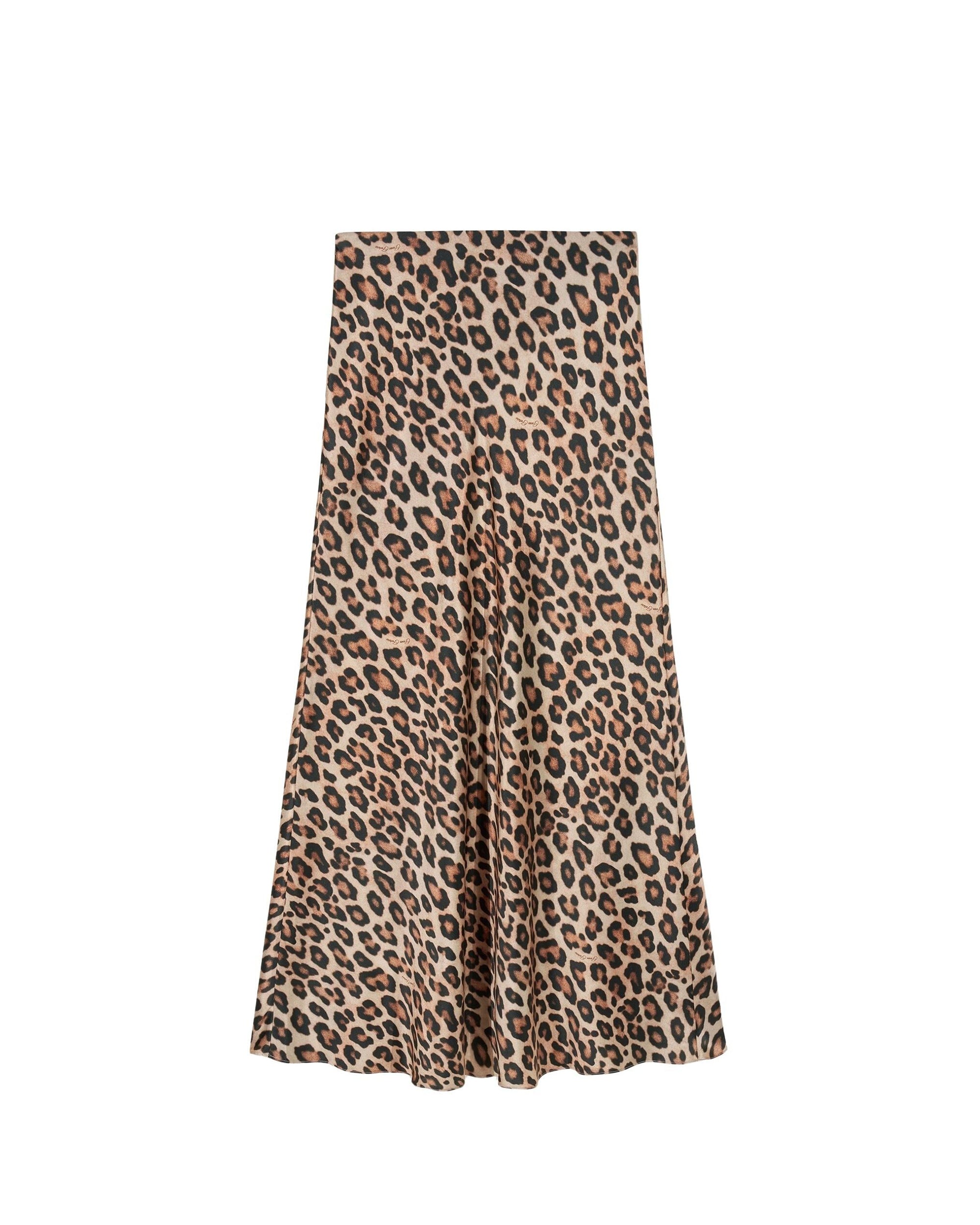 Jupe longue Rivka en soie - Leopard