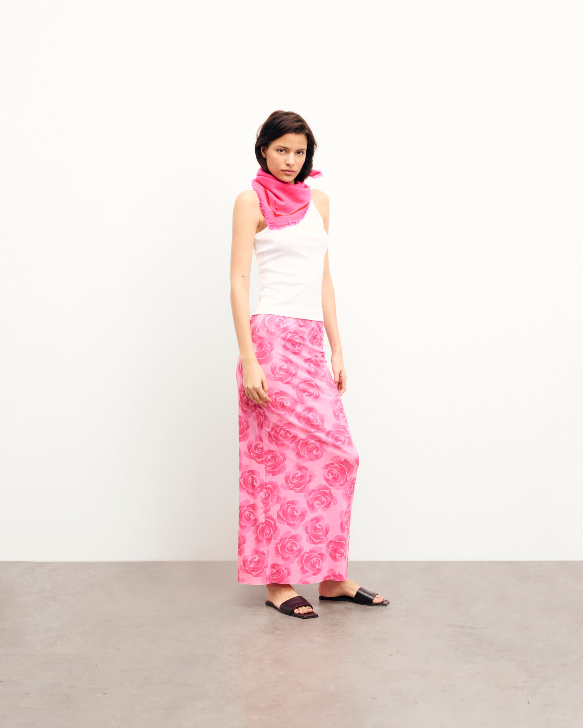 CANDY FLOWERS / NEW / QTY : 30 / Jupe Mi Longue Roma - Candy Flowers
