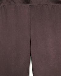 Pantalon large Adama en soie - Chocolat