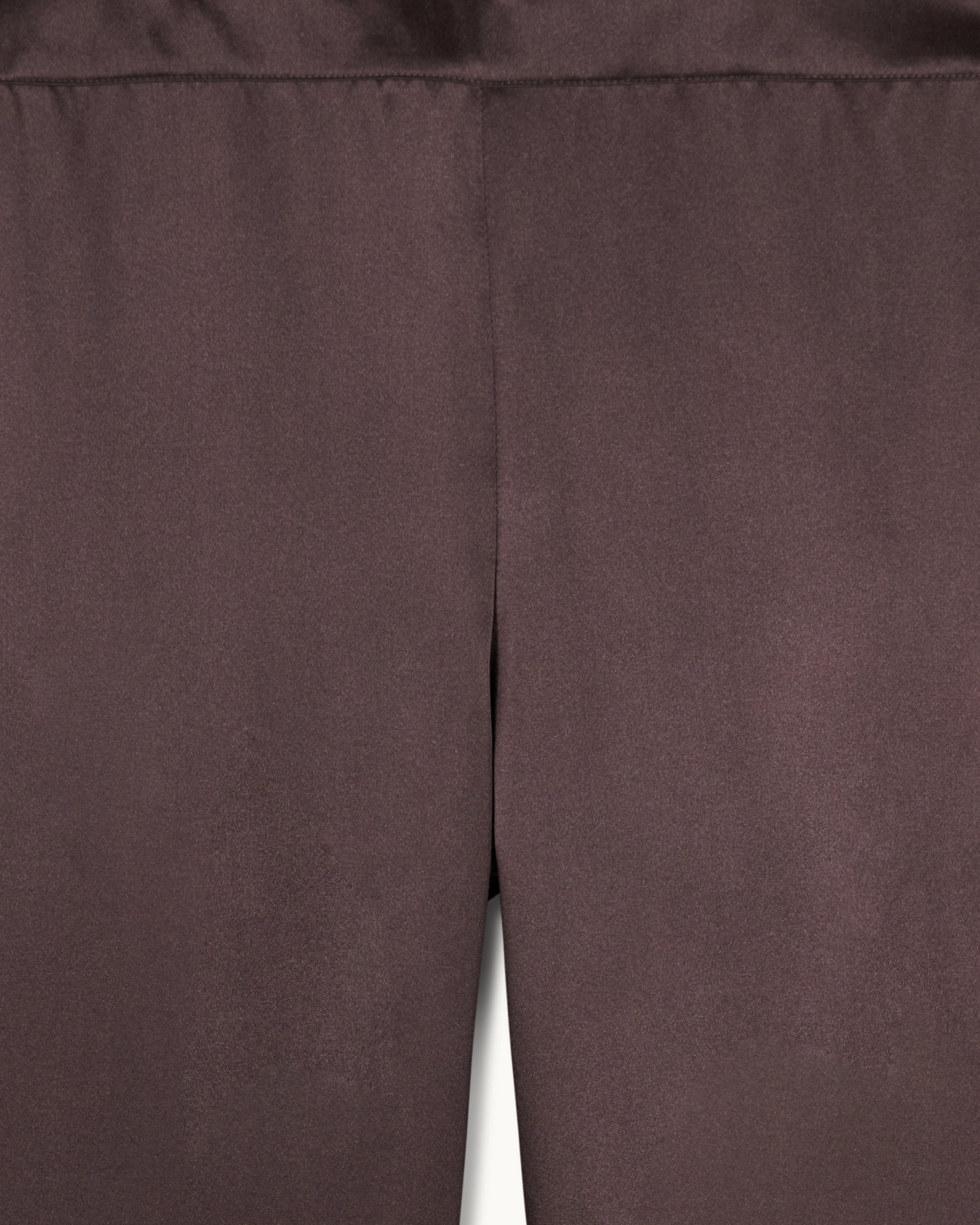 Pantalon large Adama en soie - Chocolat
