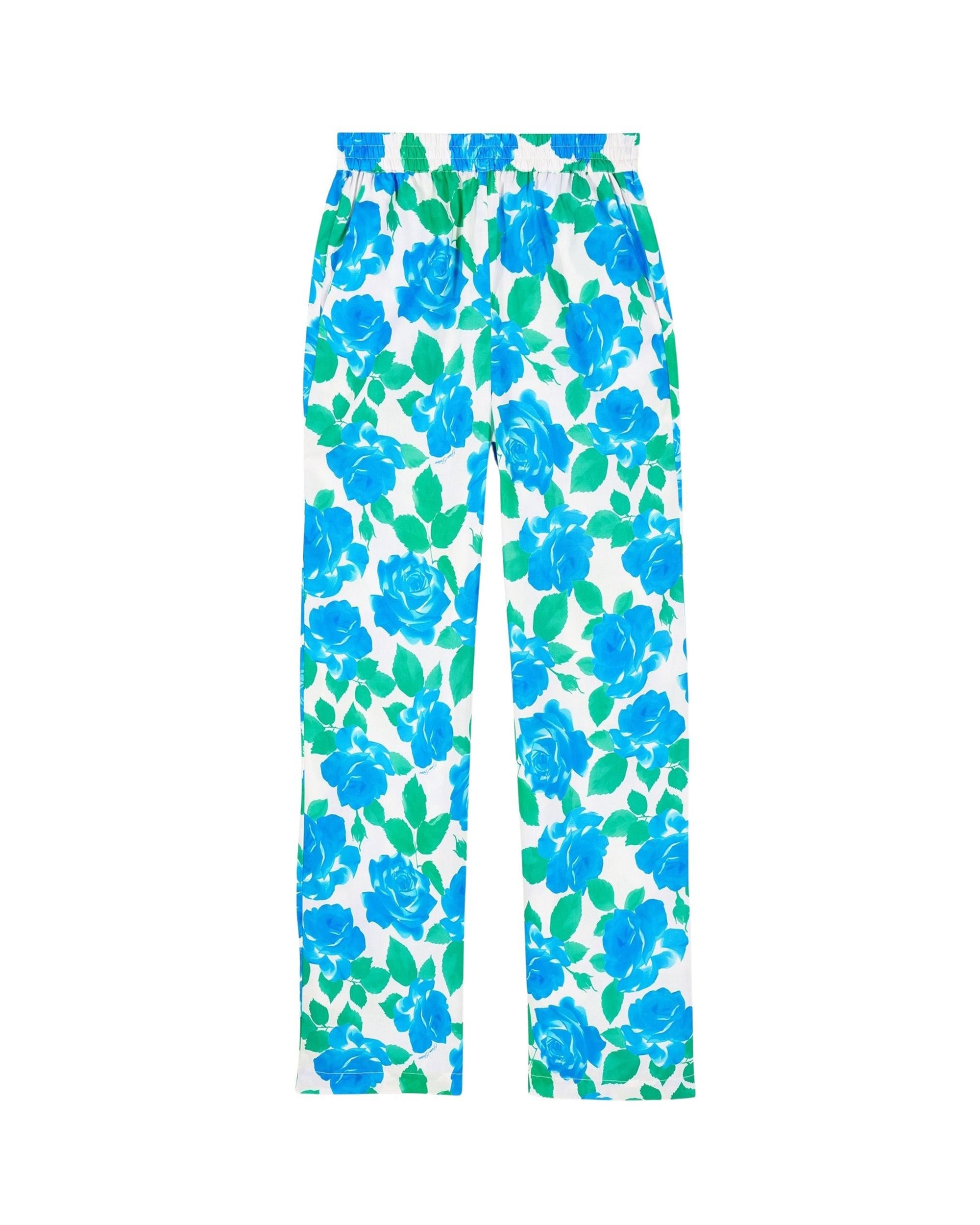 Pantalon large Liam - Electric Roses Blue