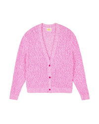 Cashmere blend cropped cardigan - Fantasy Pink