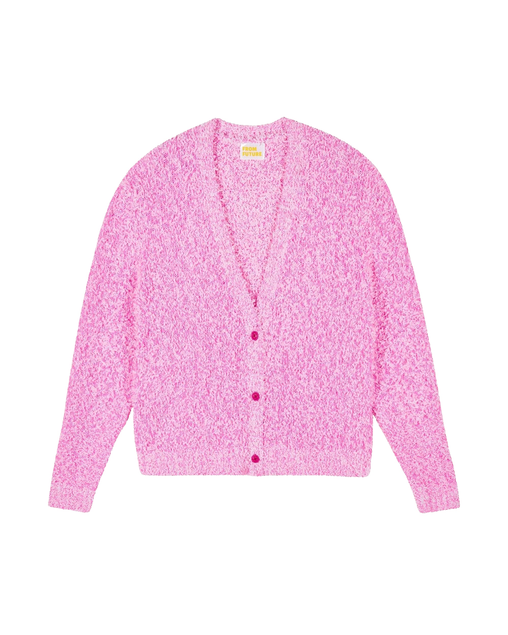 Cashmere blend cropped cardigan - Fantasy Pink