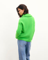 DISCO GREEN / NEW / QTY : 20 / Pull Gilet Zip Double Sens - Disco Green