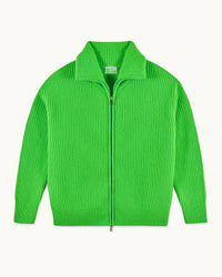 DISCO GREEN / NEW / QTY : 20 / Pull Gilet Zip Double Sens - Disco Green