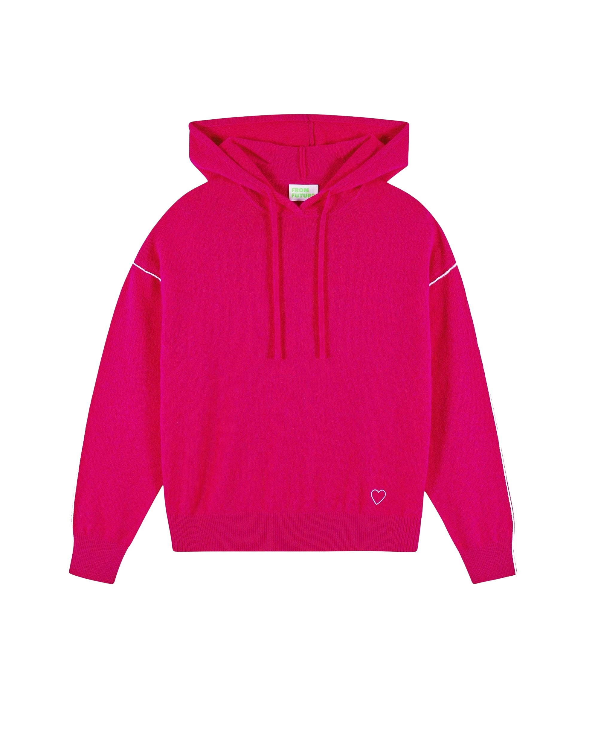 Hoodie Cœur en cachemire - Tropical Raspberry
