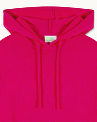 TROPICAL RASPBERRY / NEW / QTY : 76 / Pull Hoodie Liserés et Cœur - Tropical Raspberry