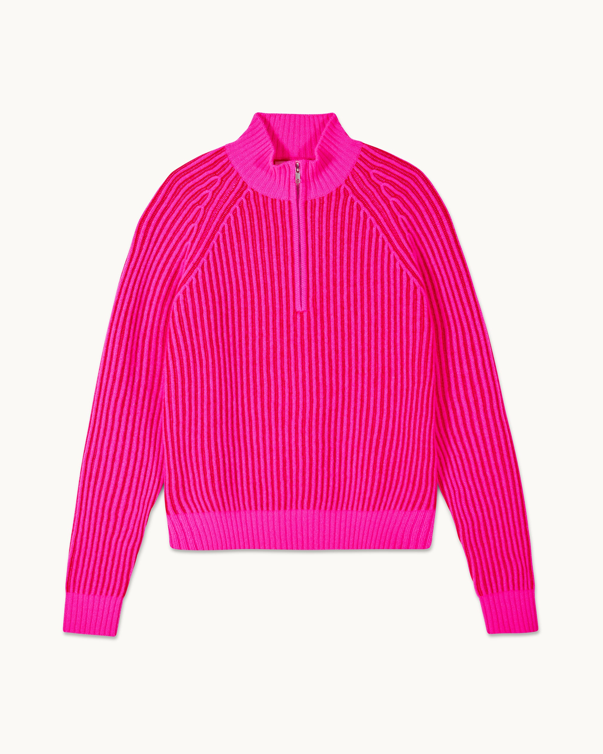 PASSION RED / NEW / QTY : 102 / Pull Col Camionneur Fils Bicolores - Passion Red