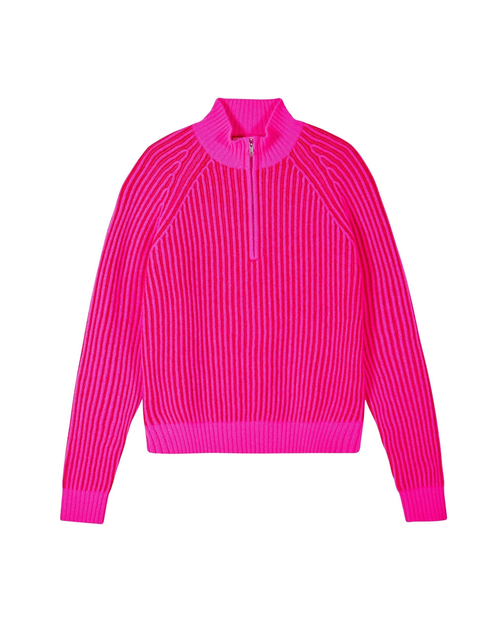 Pull à col camionneur en cachemire - Passion Red