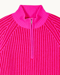 Pull à col camionneur en cachemire - Passion Red