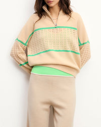 Pull à col camionneur en cachemire - Light Beige