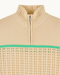 Pull à col camionneur en cachemire - Light Beige