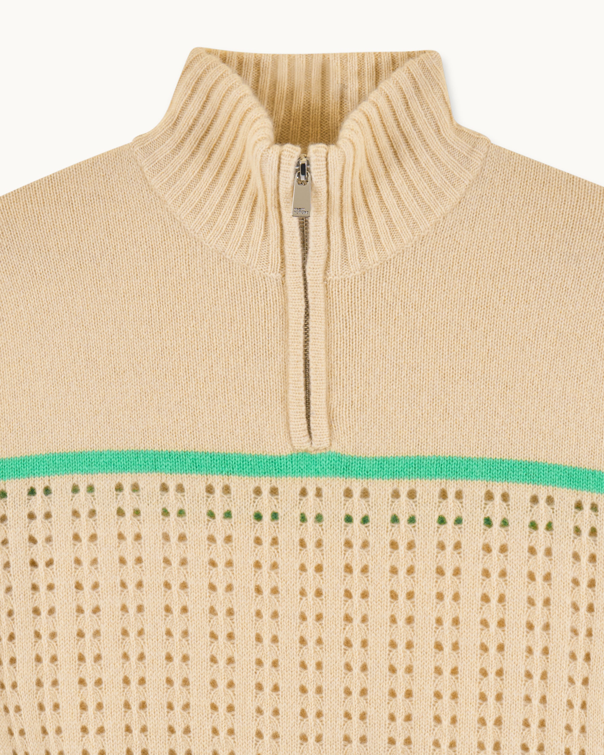 Pull à col camionneur en cachemire - Light Beige