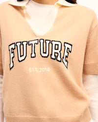 TROPICAL CAMEL / NEW / QTY : 84 / Pull Col Polo Manches Courtes Future - Tropical Camel