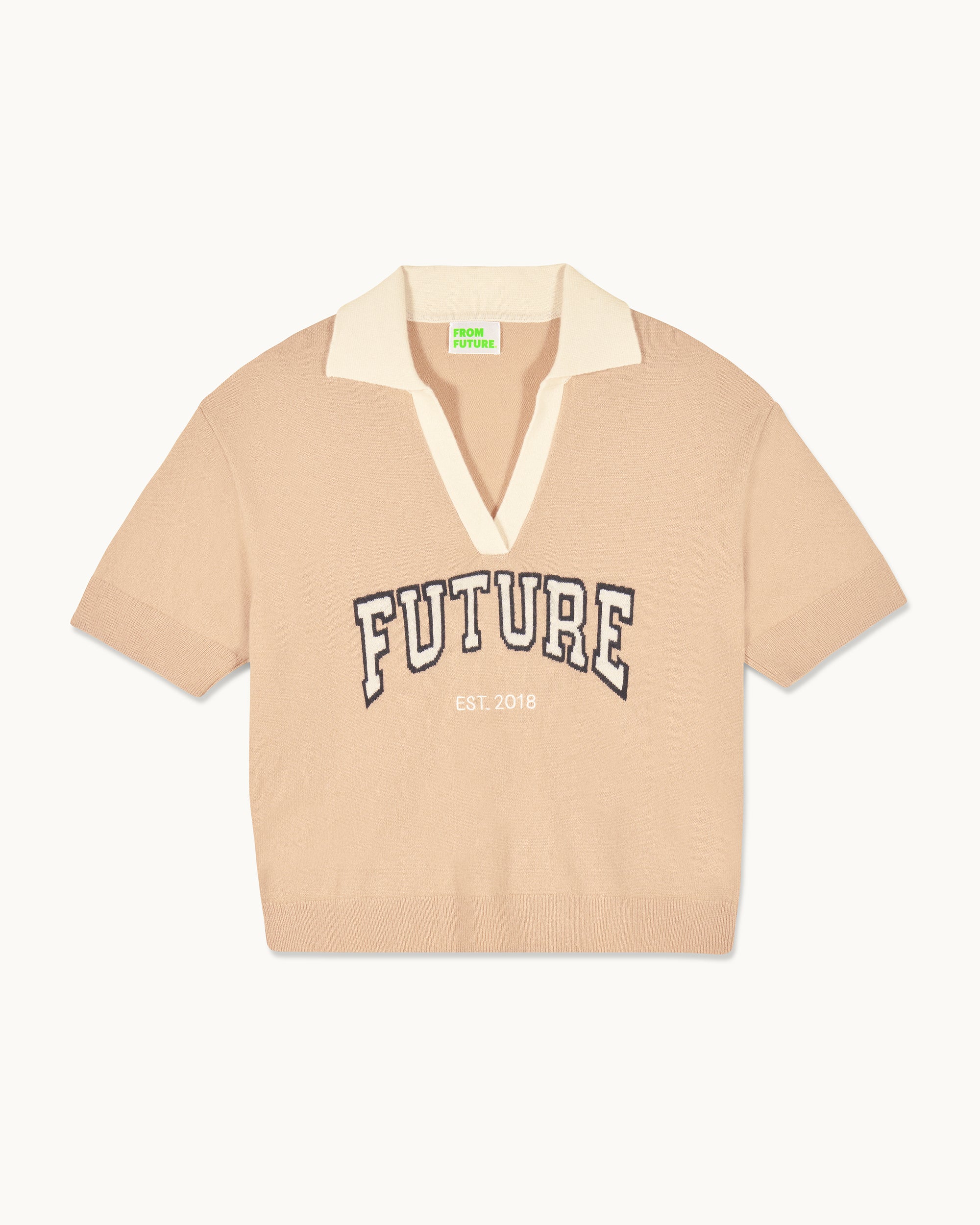 TROPICAL CAMEL / NEW / QTY : 84 / Pull Col Polo Manches Courtes Future - Tropical Camel