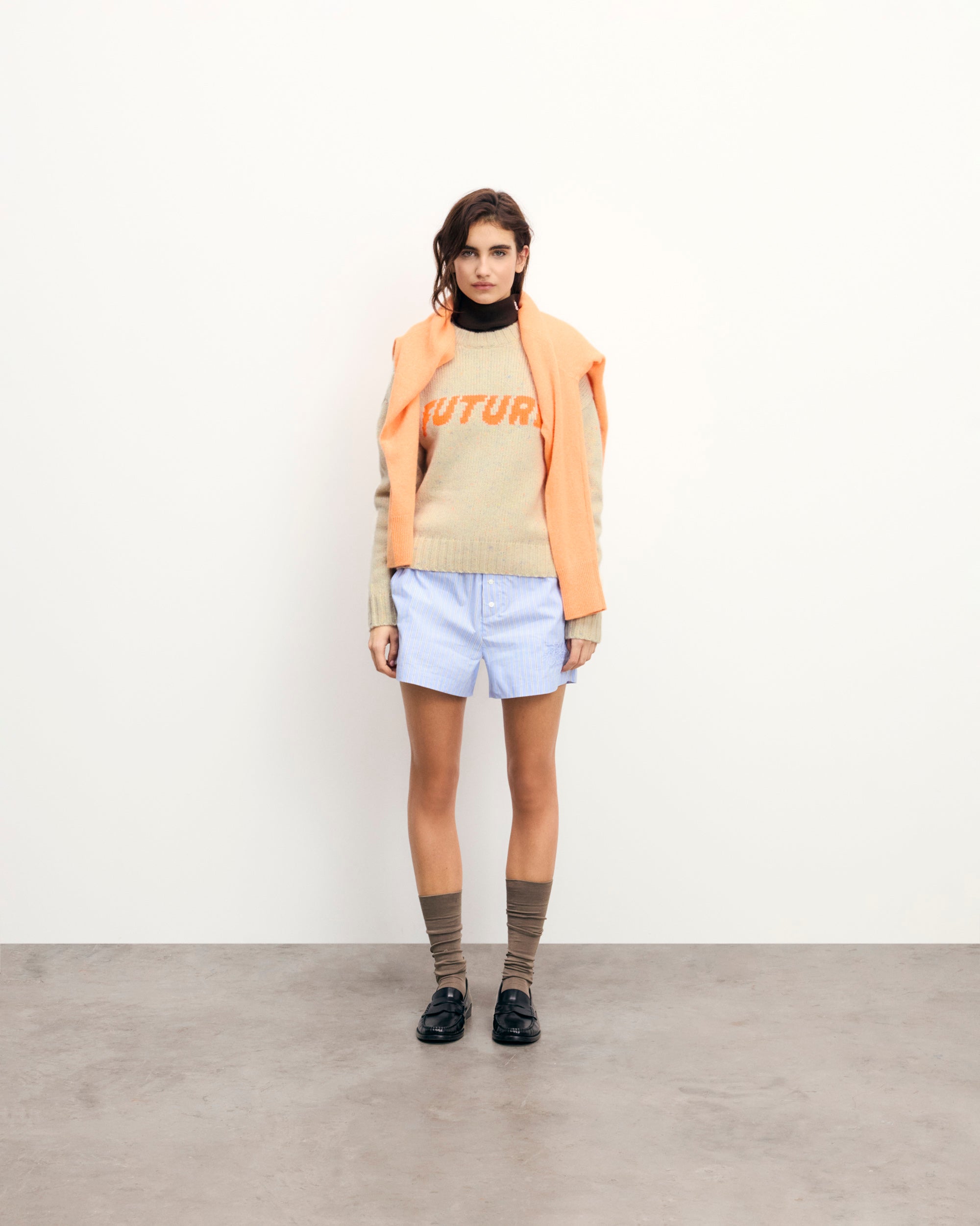 SABLE / NEW / QTY : 103 / Pull Col Rond Future - Sable