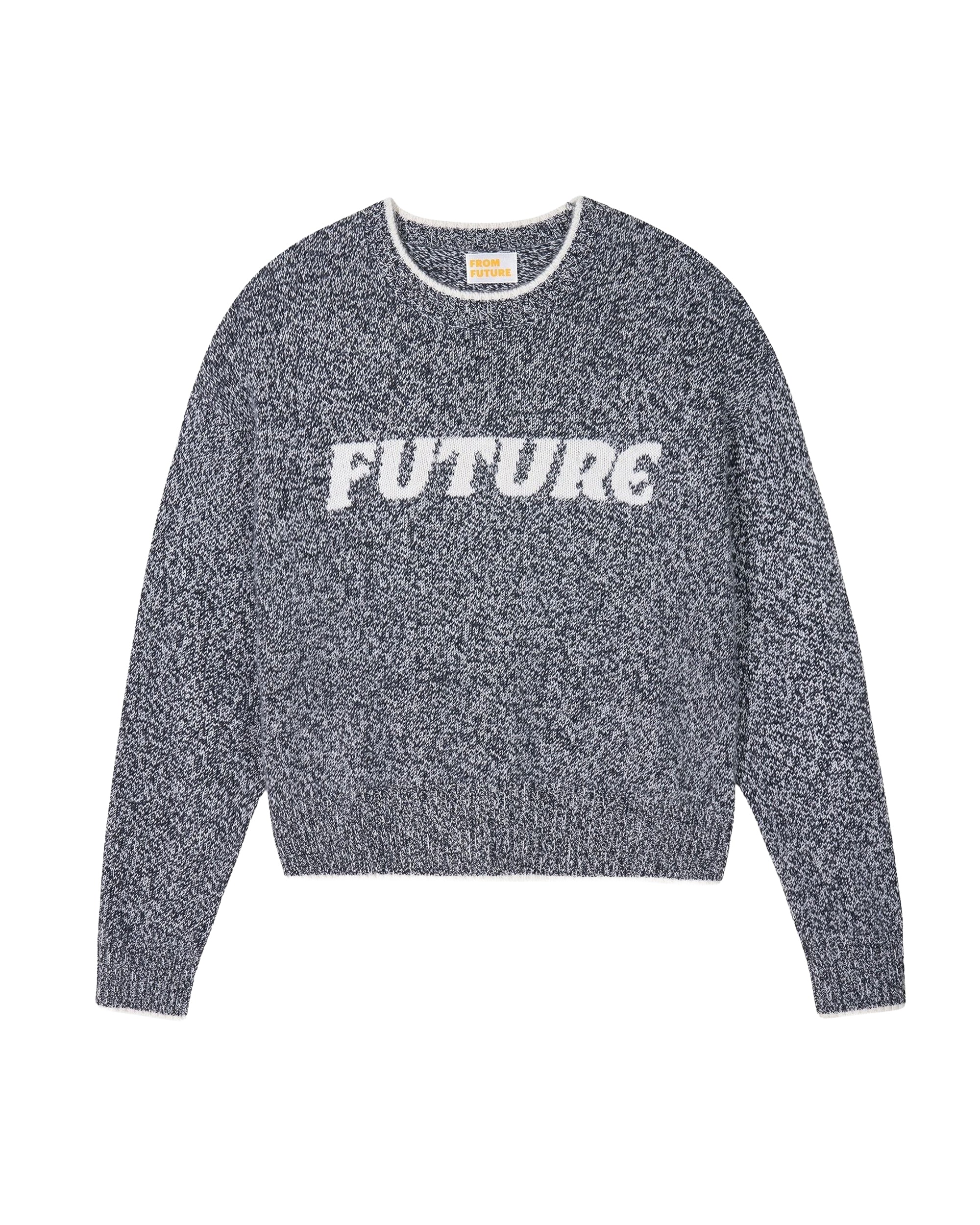 Pull à col rond Future en cachemire - Black