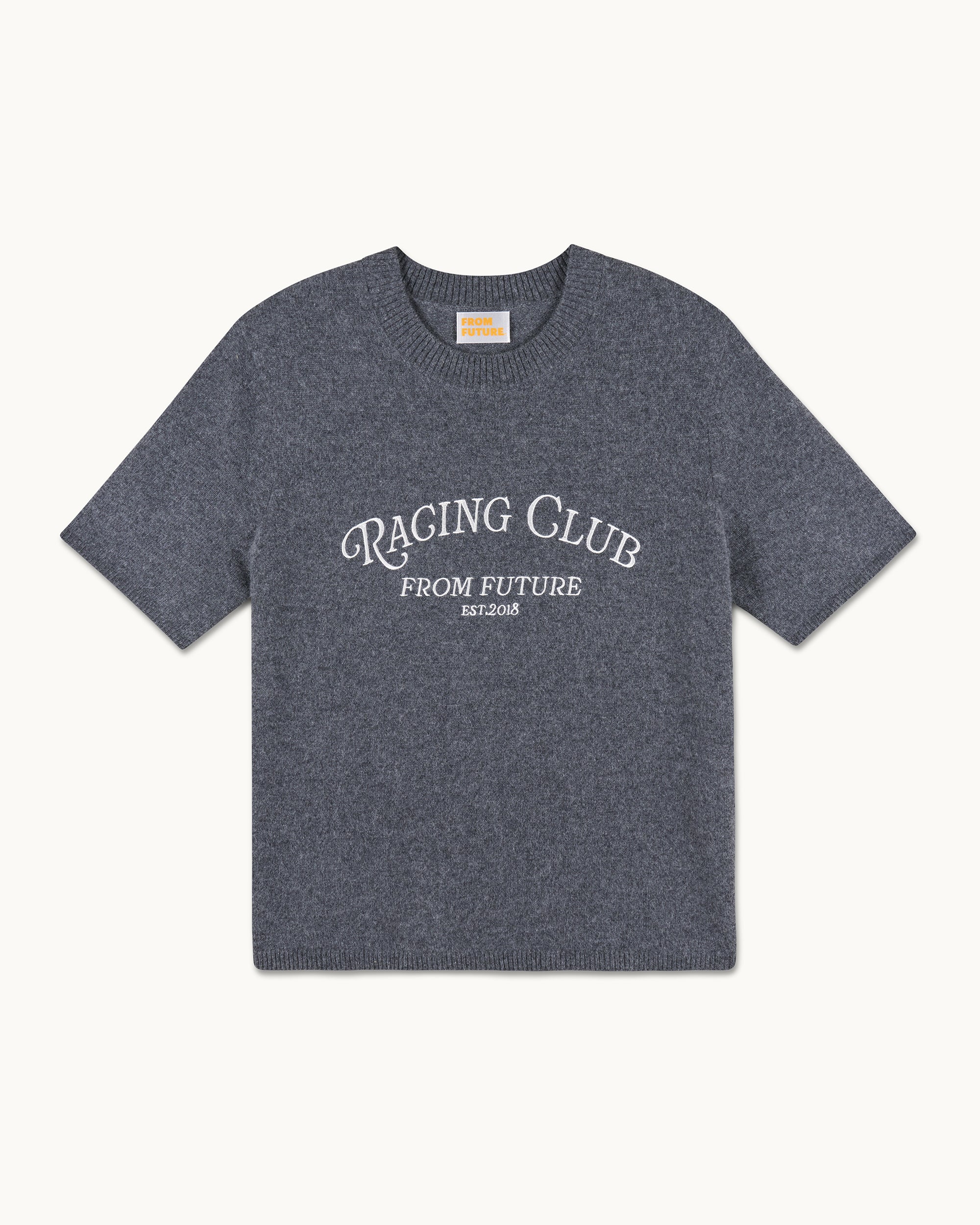 ANTHRACITE / NEW / QTY : 19 / Pull Col Rond Racing Club - Anthracite