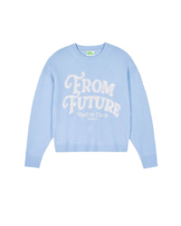 ZZ HORS LIGNE Pull à col rond From Future en cachemire - Baby Blue