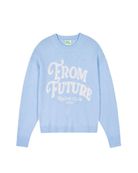 Pull à col rond From Future en cachemire - Baby Blue