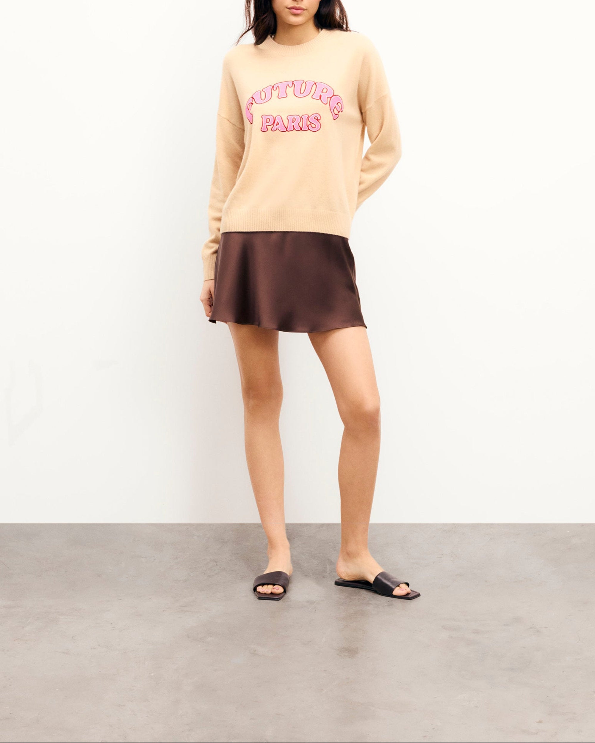 ZZ HORS LIGNE Cashmere round-neck jumper From Future Paris - Light Beige