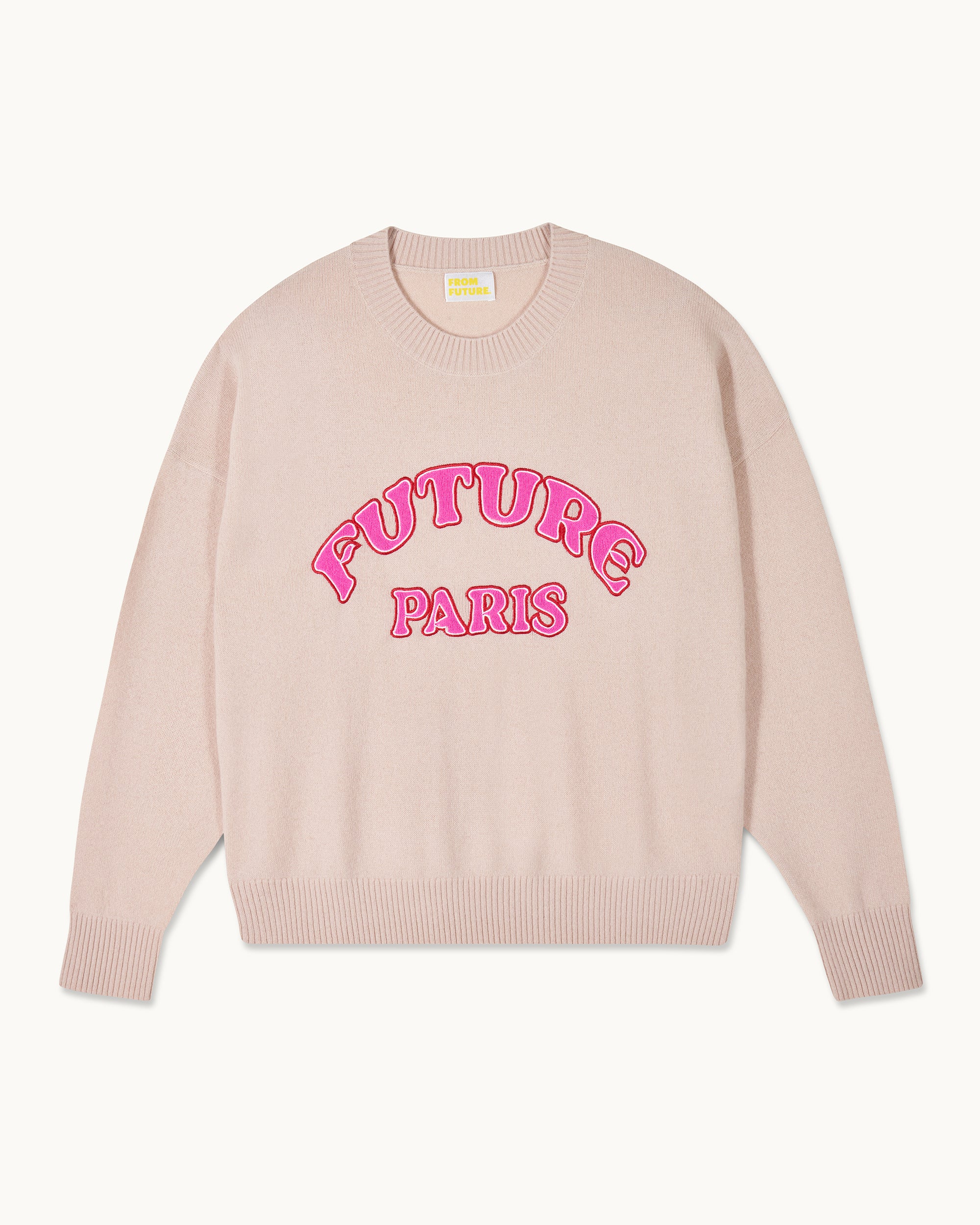 LIGHT BEIGE / NEW / QTY : 98 / Pull Col Rond From Future Paris - Light Beige