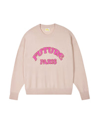 Pull à col rond From Future Paris en cachemire - Light Beige