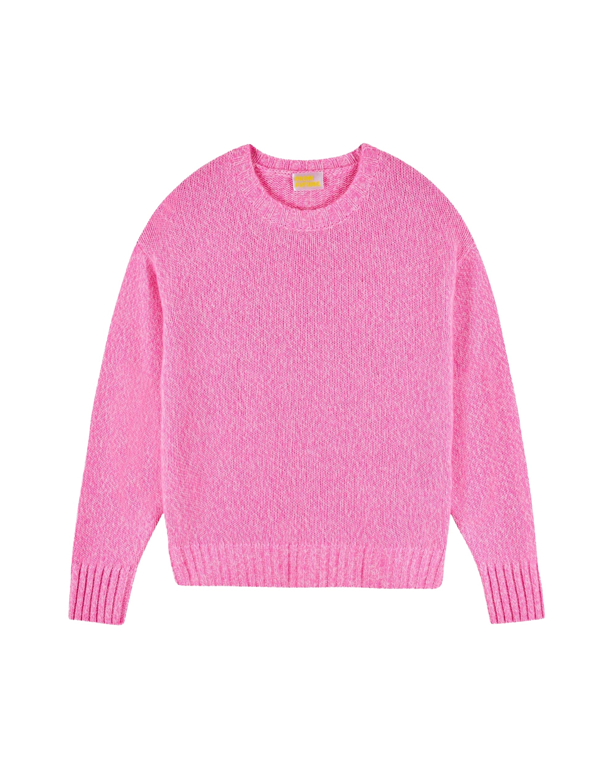Pull oversize à col rond en cachemire - Fantasy Pink
