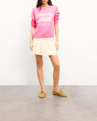 Pull à col rond en cachemire - Electric Pink