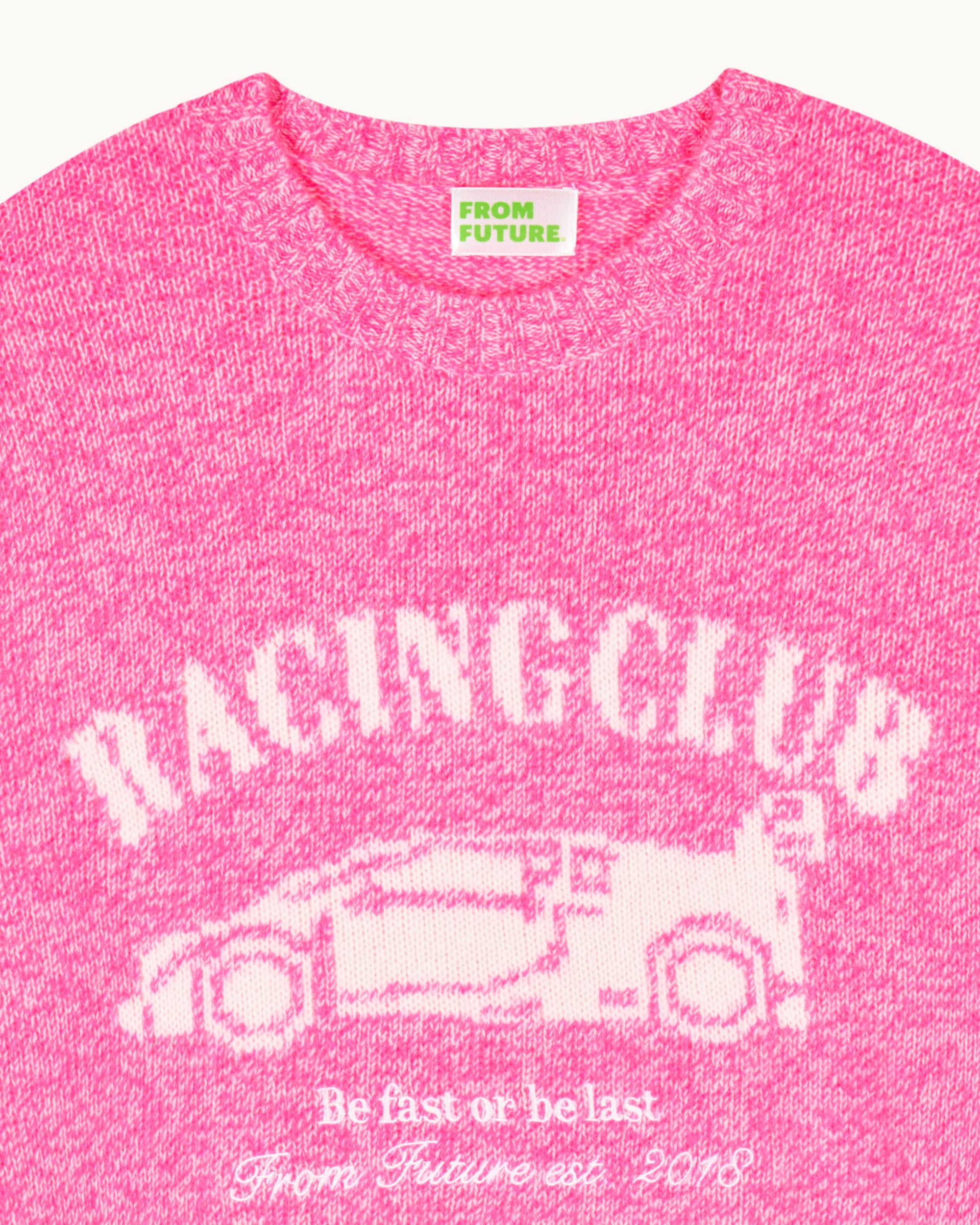Pull à col rond en cachemire - Electric Pink