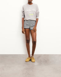 Pull à col rond Racing Club en cachemire - Gris Chiné Foncé