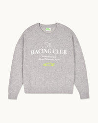 GRIS CHINE FONCE / NEW / QTY : 24 / Pull Col Rond Racing Club - Gris Chine Fonce