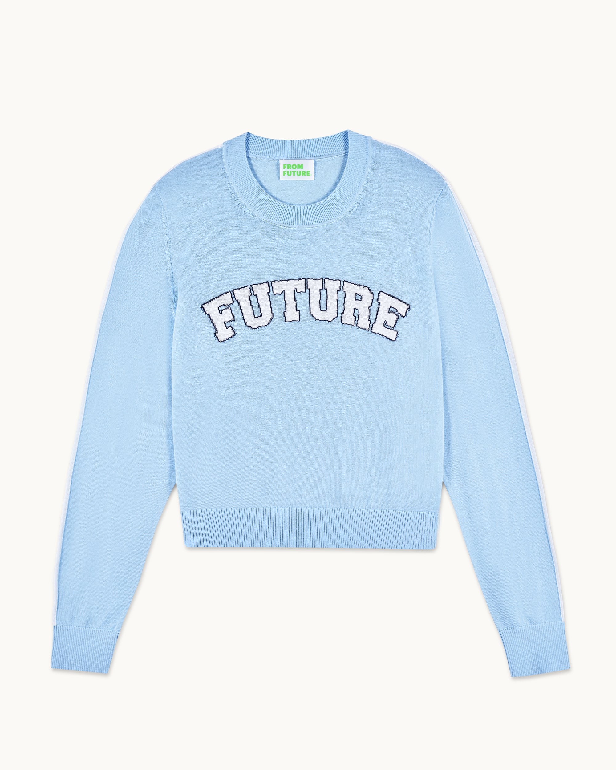 BABY BLUE / NEW / QTY : 33 / Pull Col Rond Future - Baby Blue