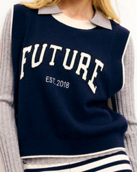 NAVY / NEW / QTY : 26 / Pull Sans Manches Future - Navy
