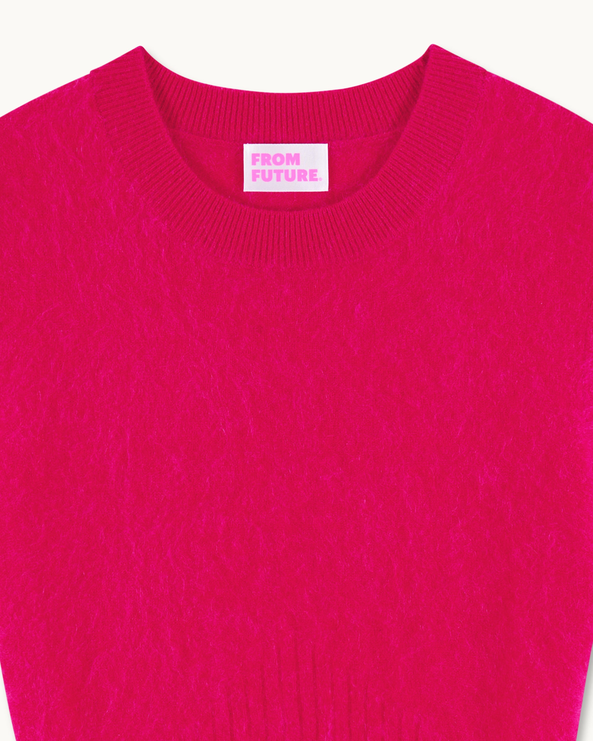 TROPICAL RASPBERRY / NEW / QTY : 17 / Robe Courte Cachemire Brossé - Tropical Raspberry