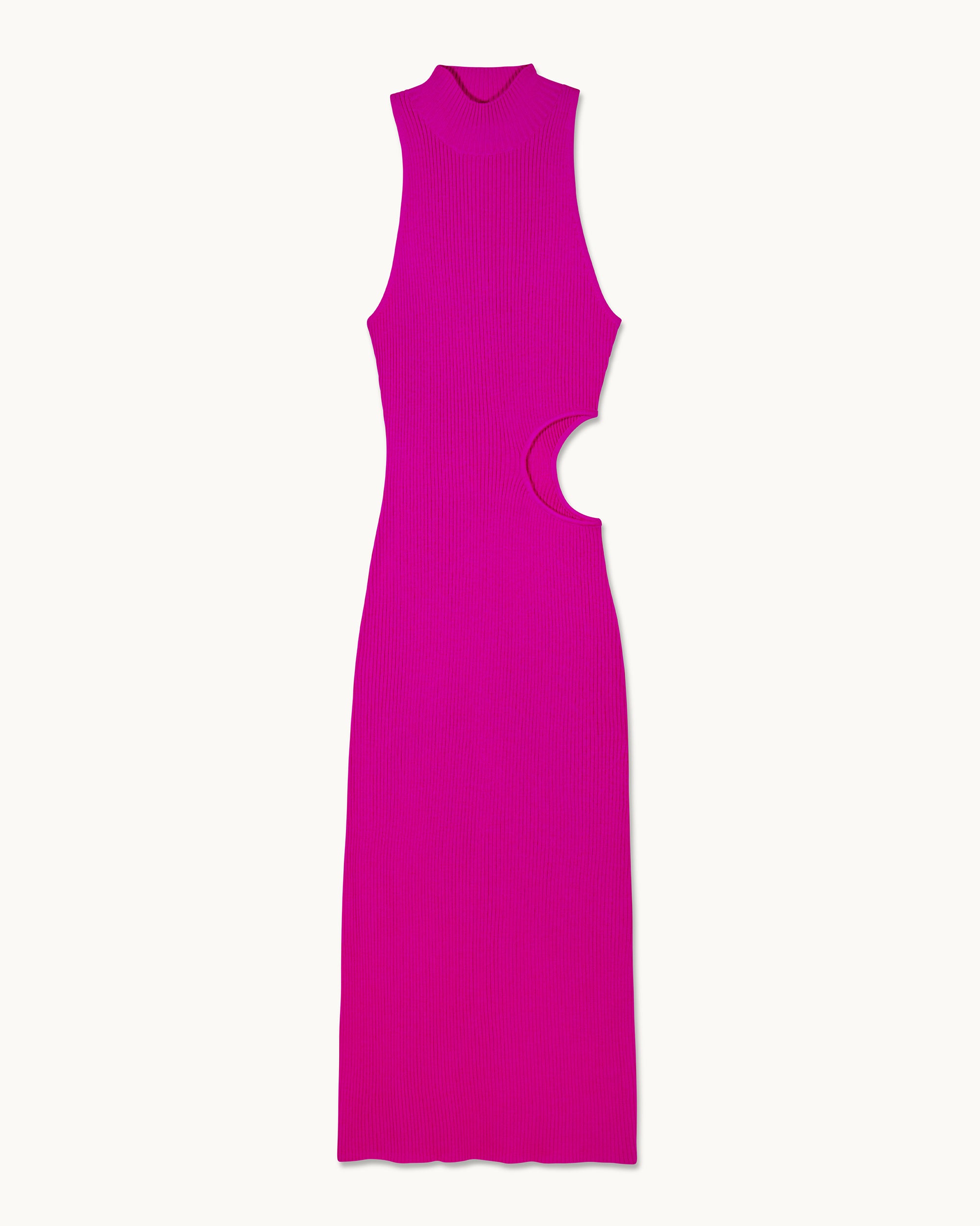TROPICAL RASPBERRY / NEW / QTY : 24 / Robe Longue Bretelles Ouverture - Tropical Raspberry