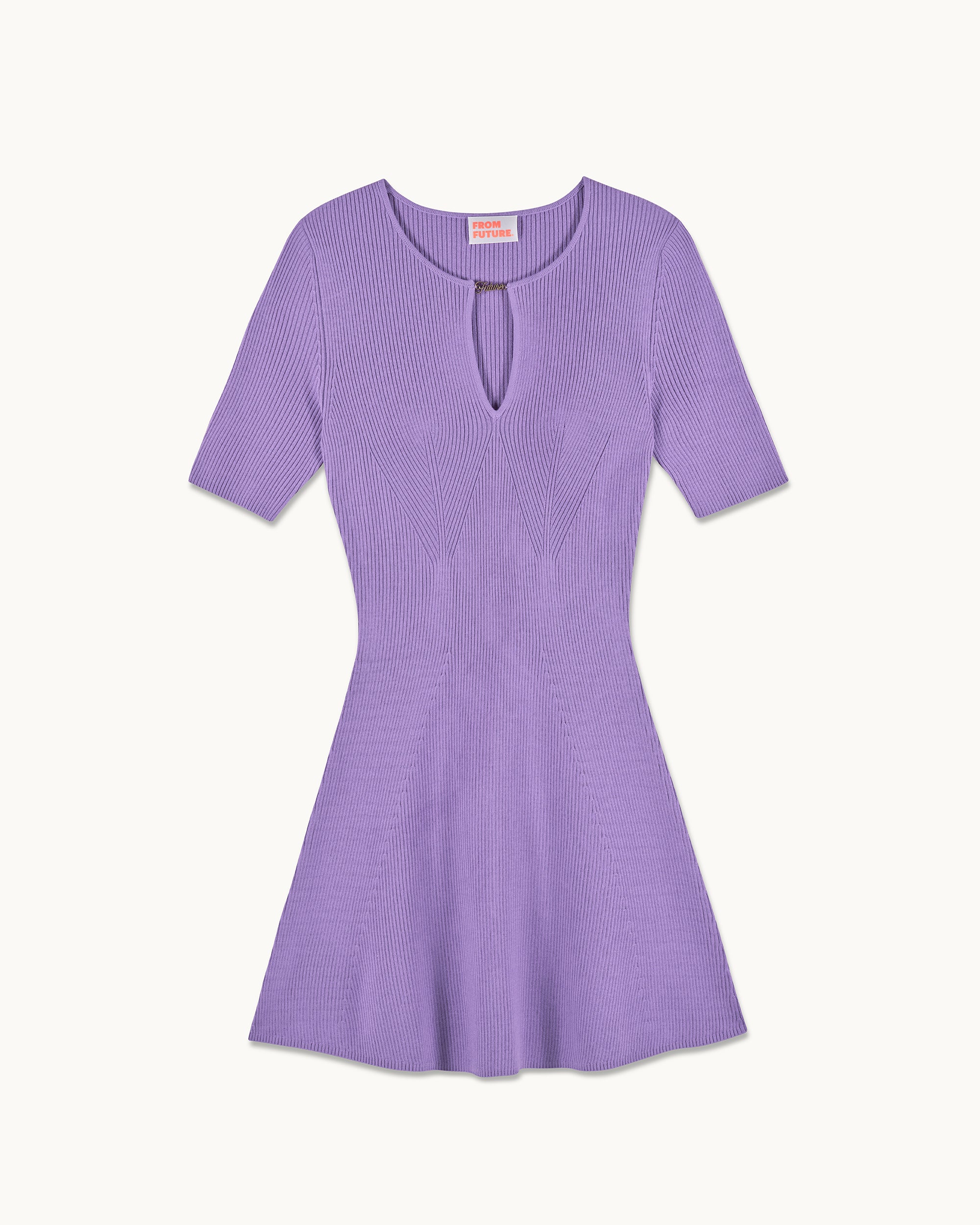 SPICY LILAC / NEW / QTY : 33 / Robe Courte Manches Courtes Bijoux Future - Spicy Lilac