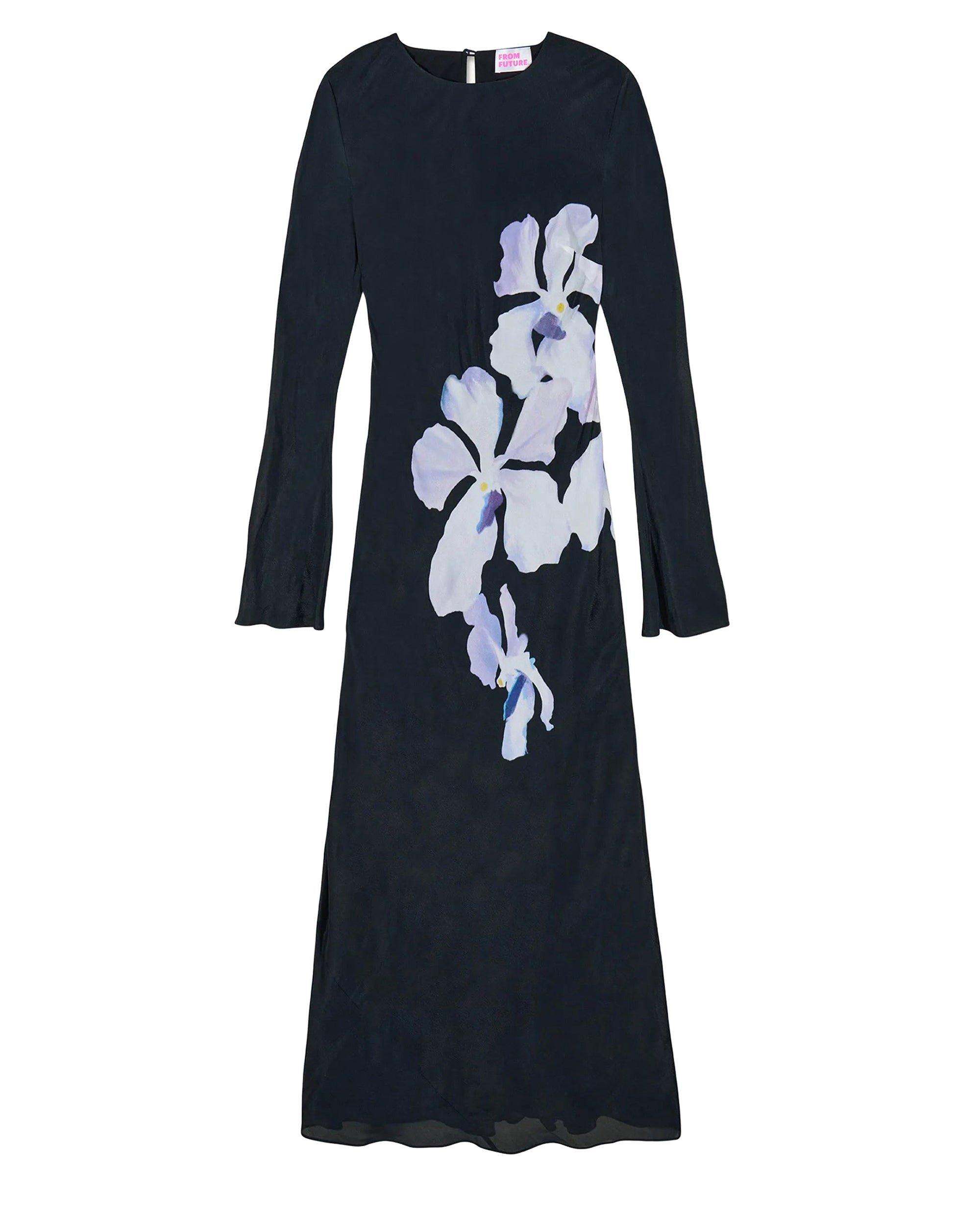Robe longue Marlow - Big Black Orchid
