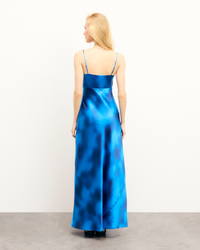 FUZZY BLUE / NEW / QTY : 127 / Robe Longue Bretelles Mazal - Fuzzy Blue