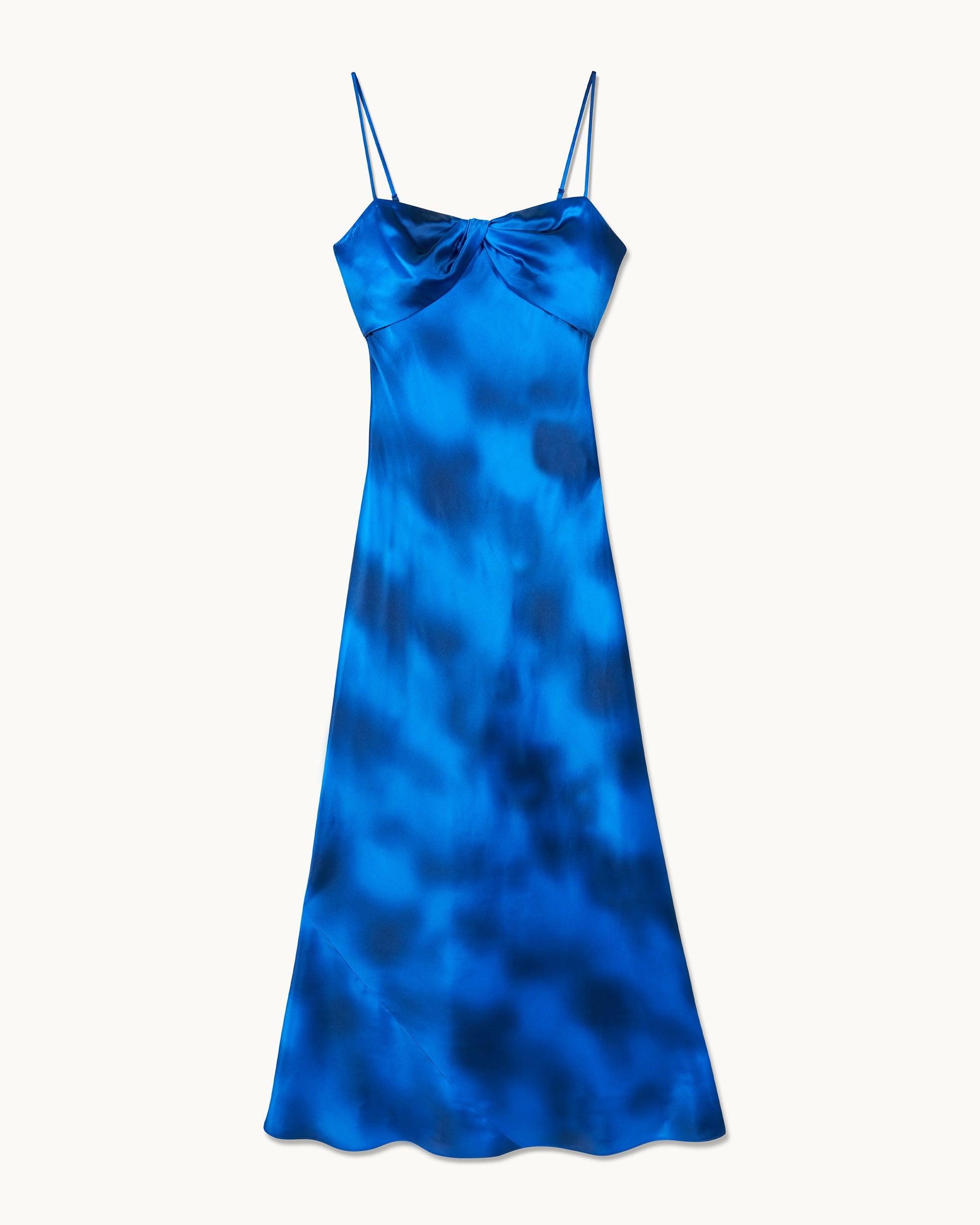 FUZZY BLUE / NEW / QTY : 127 / Robe Longue Bretelles Mazal - Fuzzy Blue