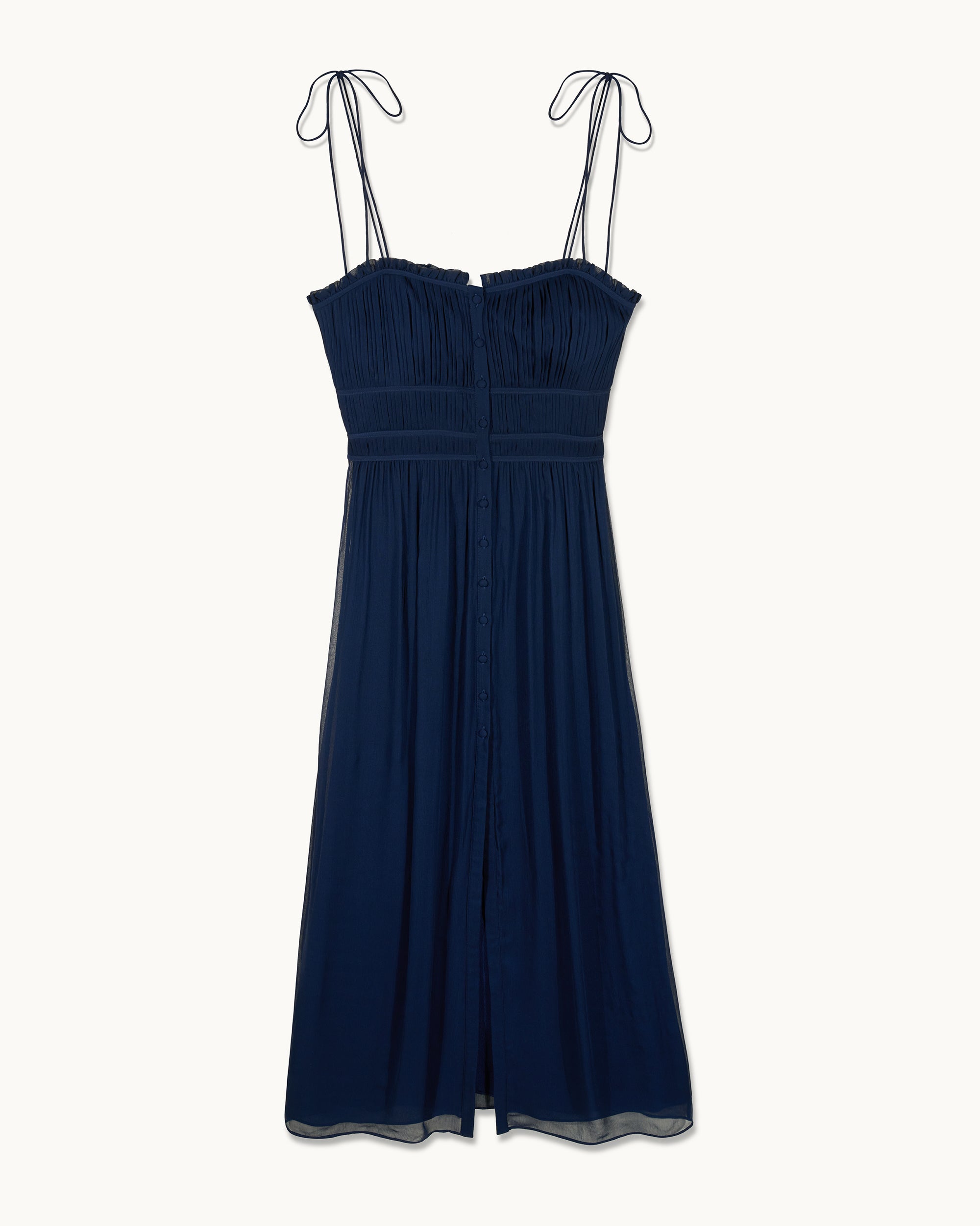 NAVY / NEW / QTY : 44 / Robe Longue Bretelles Rafaella - Navy