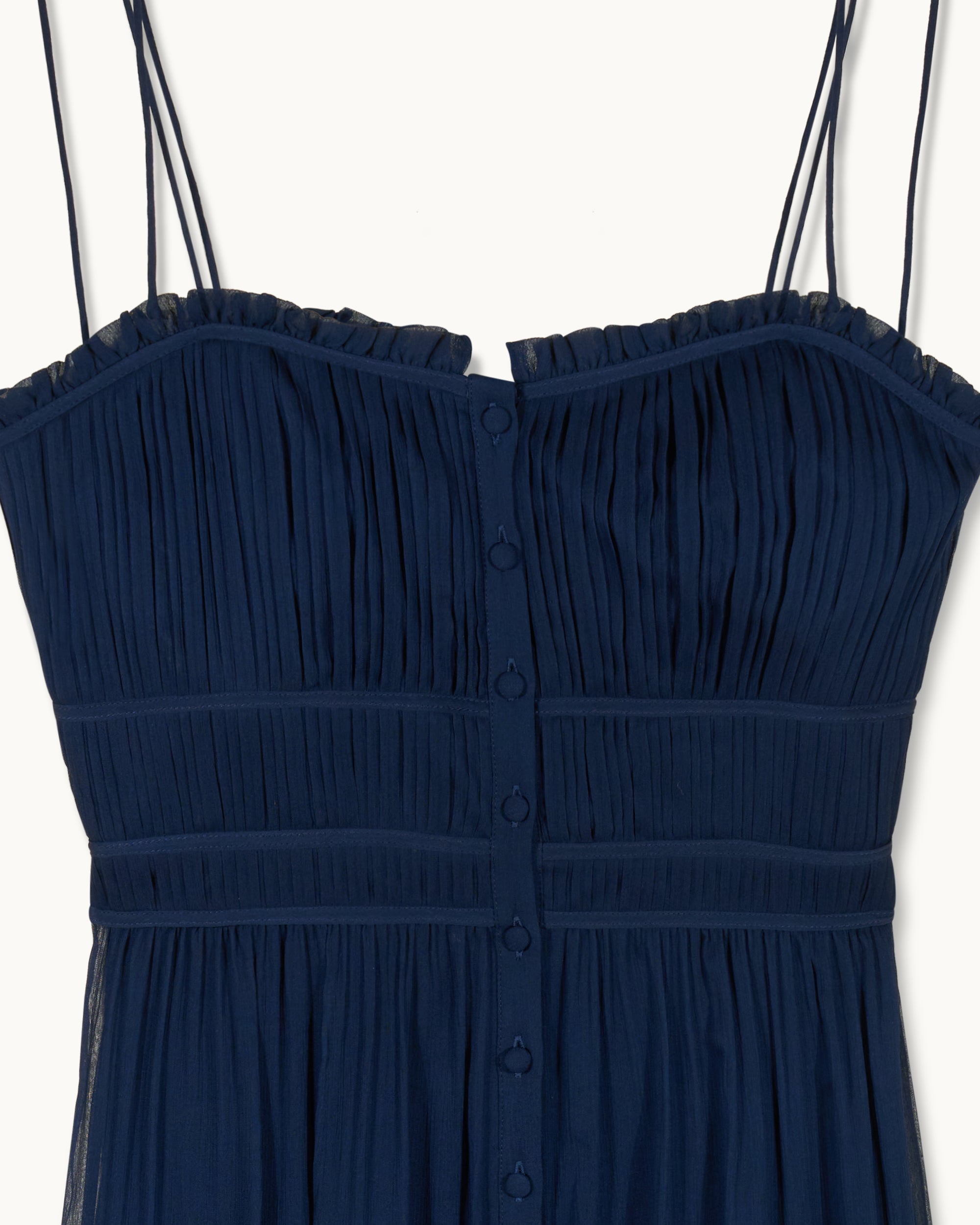 Robe longue à bretelles Rafaella - Navy