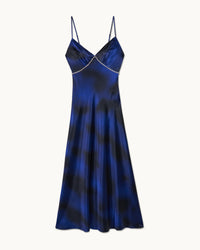BLURRY NIGHT / NEW / QTY : 45 / Robe Longue Bretelles Esmée - Blurry Night