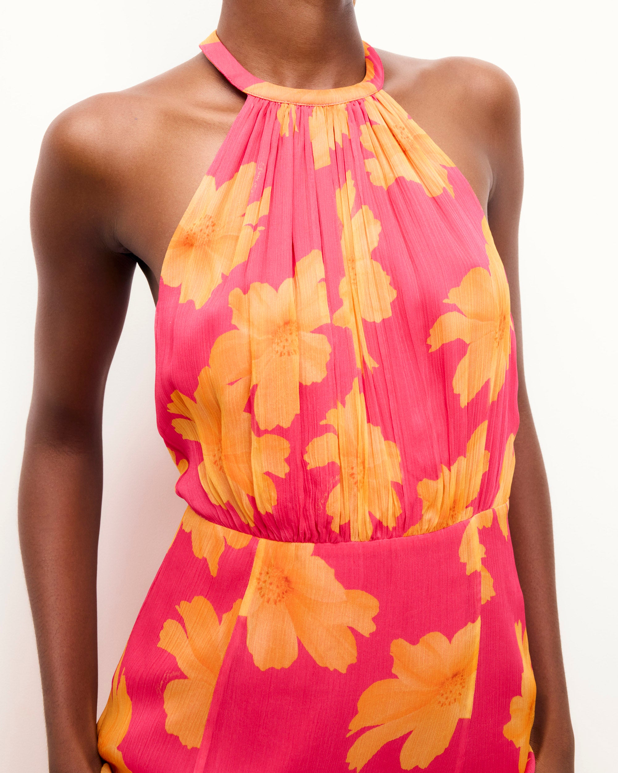 FLOATING GARDEN / NEW / QTY : 61 / Robe Longue Bretelles Perla - Floating Garden