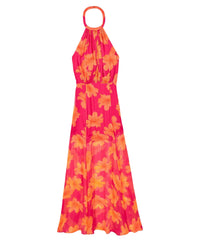 Robe longue à bretelles Perla - Floating Garden