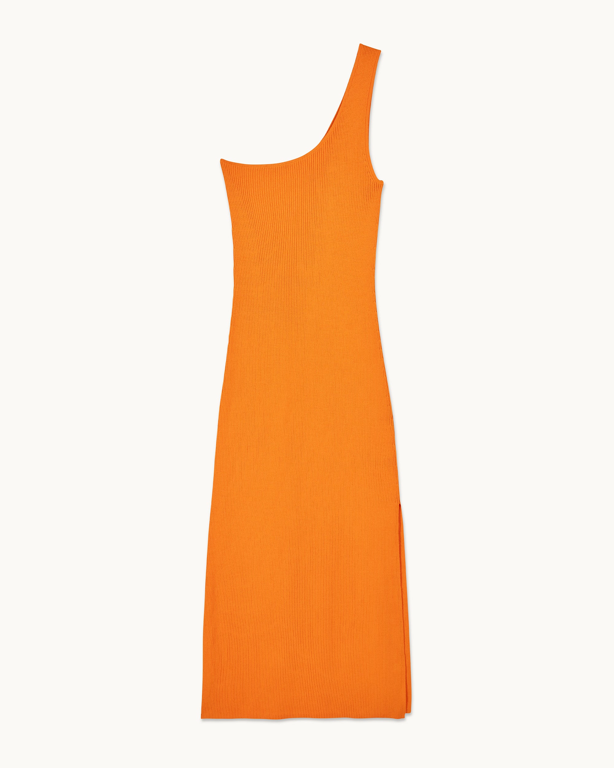 SPICY ORANGE / NEW / QTY : 29 / Robe Longue Asymetrique - Spicy Orange