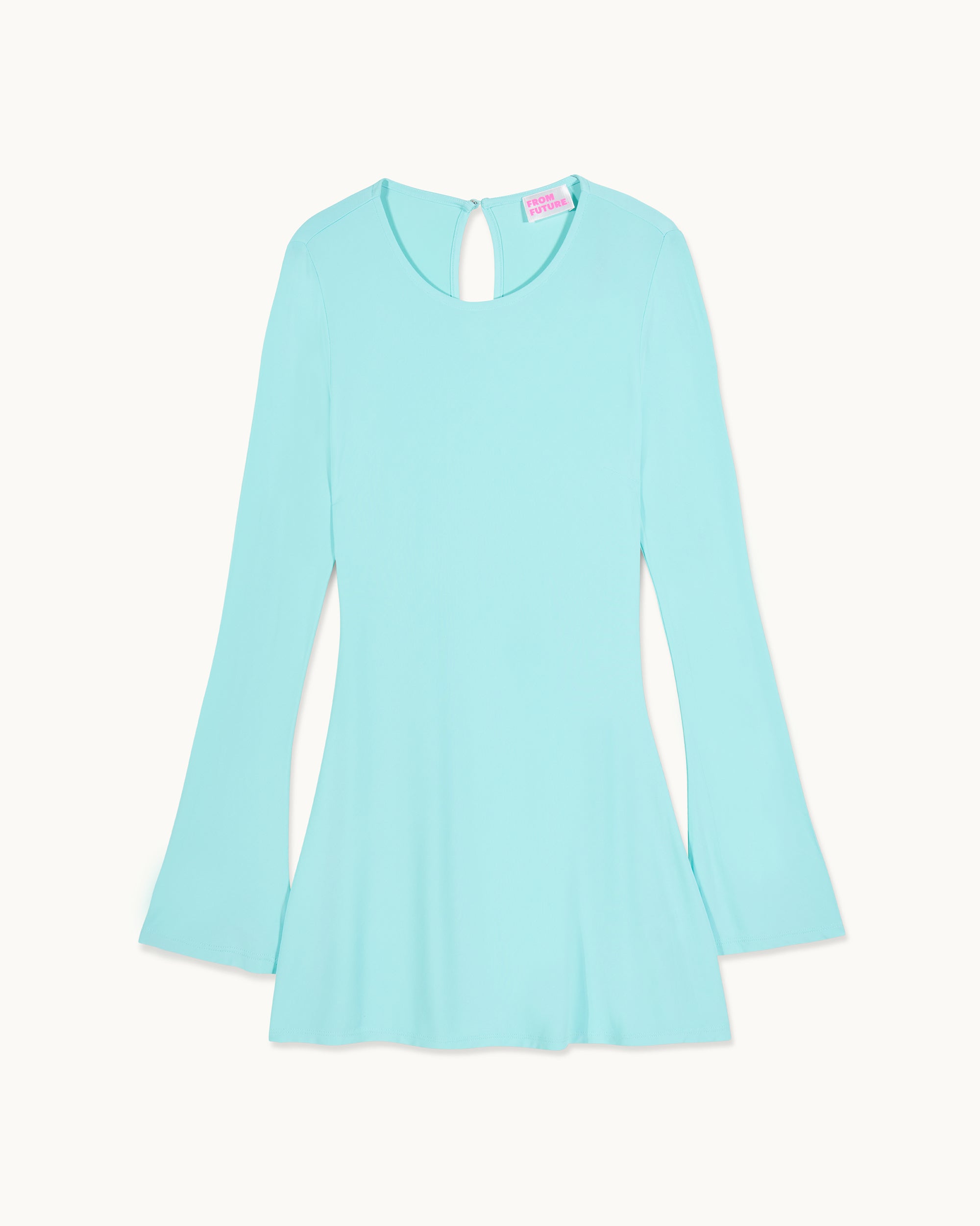 AQUA GREEN / NEW / QTY : 58 / Robe Courte Manches Longues Naïm - Aqua Green