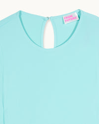 AQUA GREEN / NEW / QTY : 58 / Robe Courte Manches Longues Naïm - Aqua Green