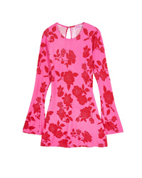 Robe courte à manches longues Naïm - Spring Flowers