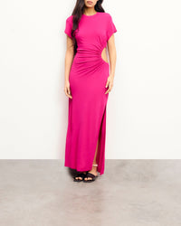 Robe longue Harper - Tropical Raspberry